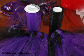 Purple and Black Net Tulle for Witch Tutu Purple and Black Net Tulle for Witch Tutu